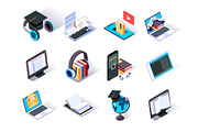 Isometric Vector Icons Pack, an Outline Icon by alexdndz (Thumbnail 8 of 21)