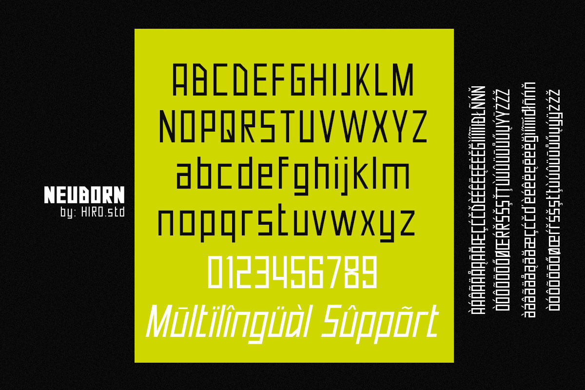 Neuborn - Sans Serif Font Family, a Sans Serif Font by HIRO.std (Photo 11 of 15)