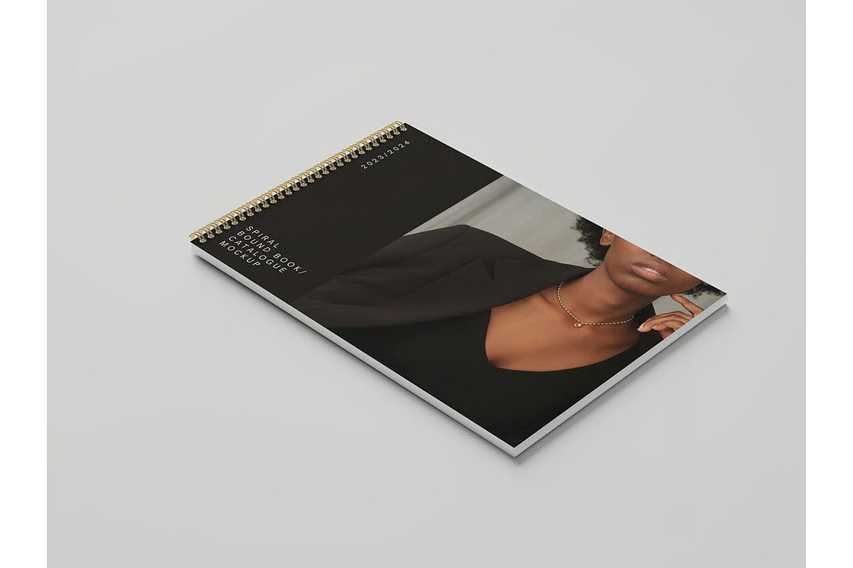 Spiral Bound Book / Catalogue Mockup, an Advertising Mockup by zippypixelstudio (Photo 9 of 10)
