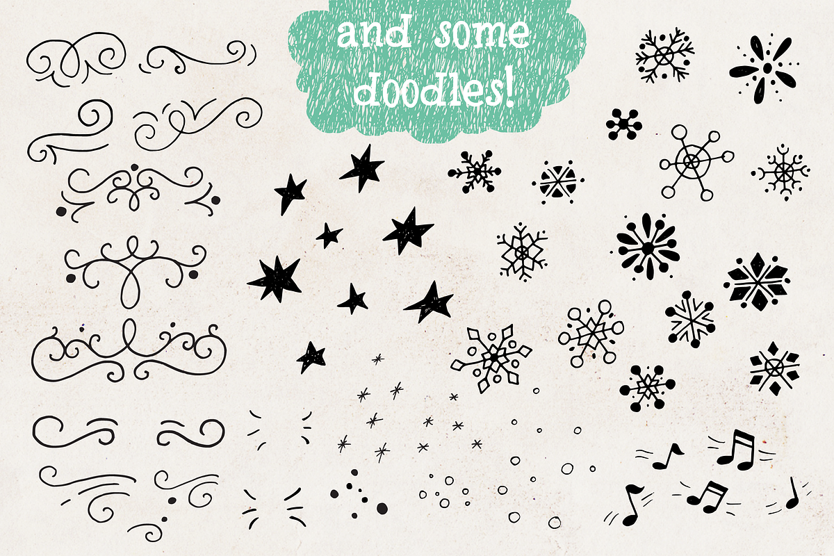 Cozy Christmas Lettering & Clipart, a Seasonal Illustration by Sketchetarian (Photo 10 of 10)