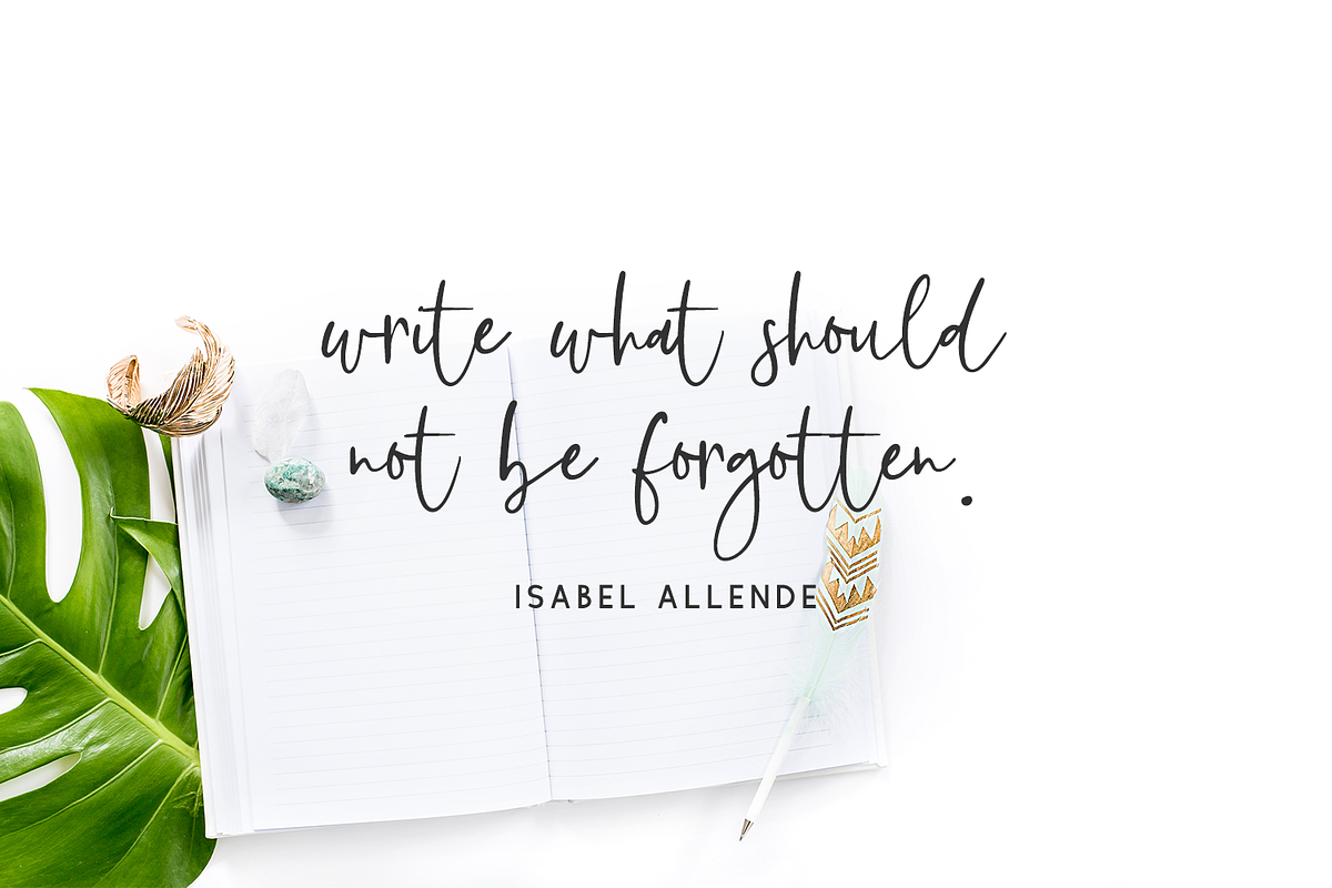 Featherstitch Script, a Script Font by Beck McCormick (Photo 8 of 10)