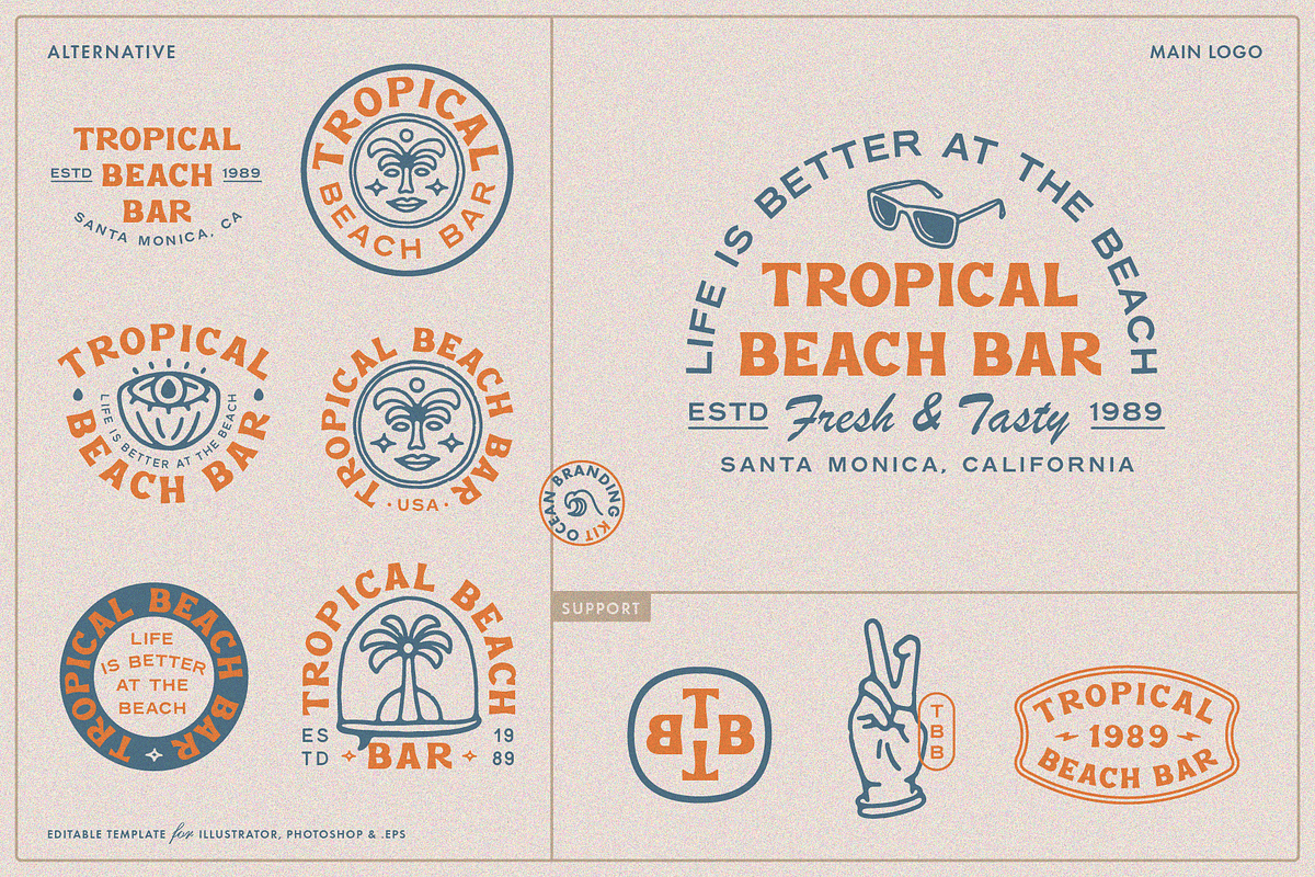 Ocean Branding Kit, a Branding & Logo Template by Refolve Design (Photo 16 of 25)