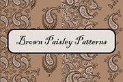 Brown Paisley Patterns, a Pattern Graphic by ThaiByGaew (Thumbnail 1 of 3)