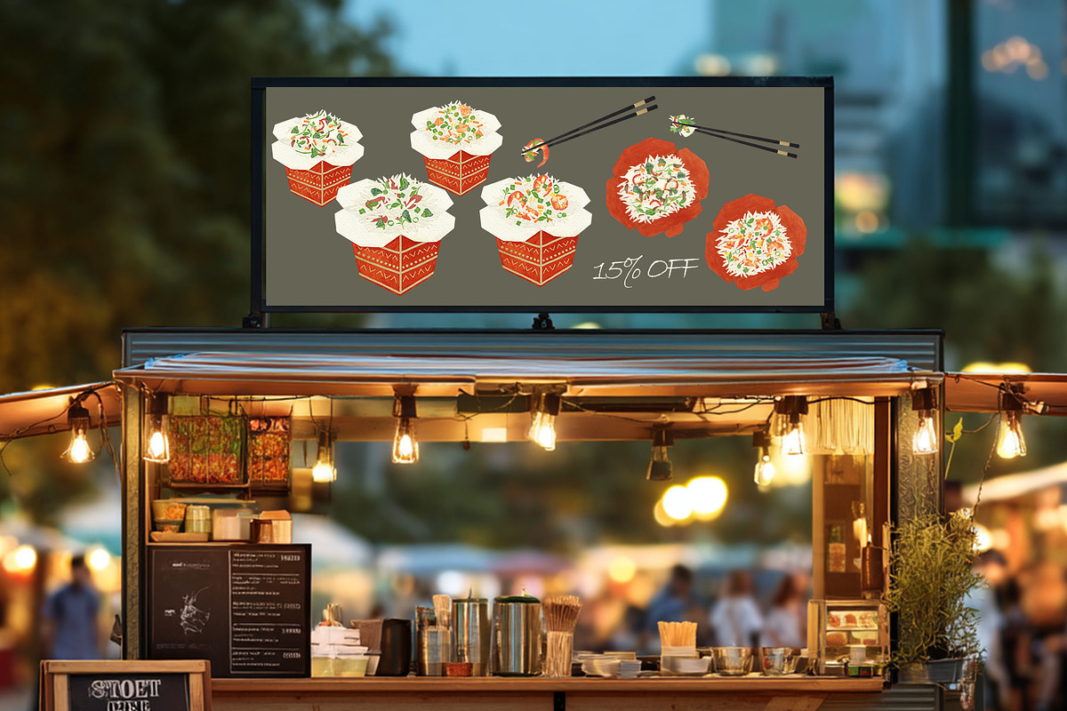 Fried Rice Watercolor Recipe Set, a Food Illustration by Sunshine Art (Photo 5 of 13)