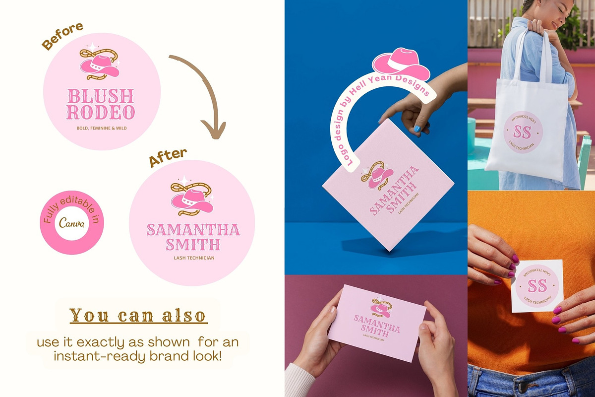 Blush Rodeo Logo Branding Kit preview 6