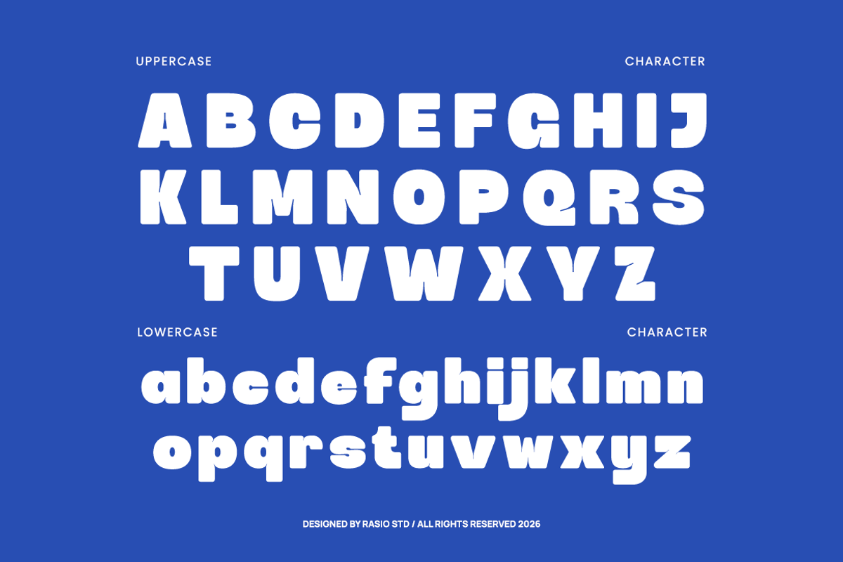 Makio Modern Bold Rounded Font, a Sans Serif Font by Rasio Studio (Photo 2 of 9)