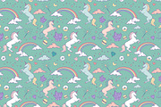 Unicorn Clip Art & backgrounds, an Animal Illustration by GraphicMarket (Thumbnail 2 of 6)