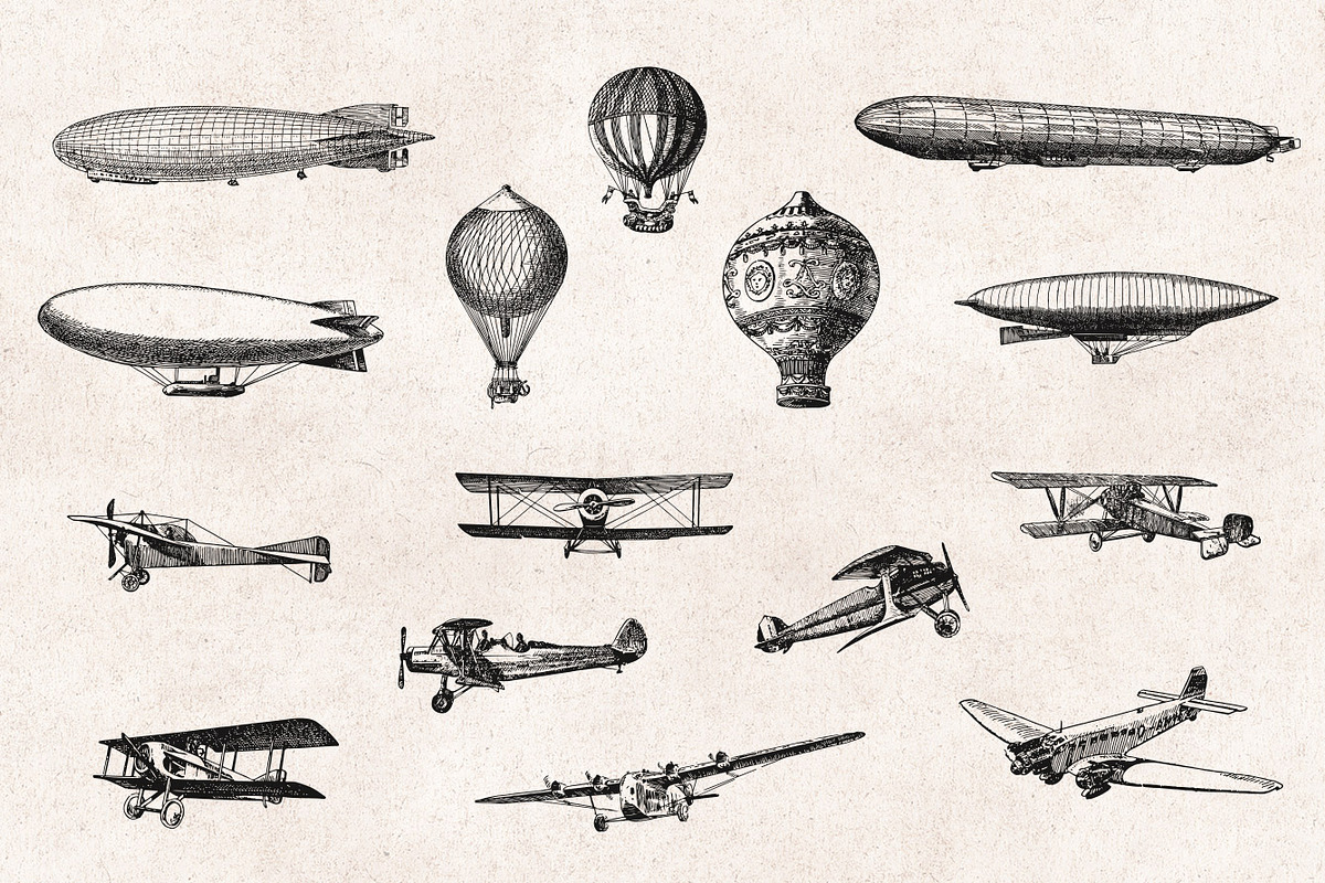 Transportation Engravings Set, an Illustration by Graphic Goods (Photo 4 of 8)