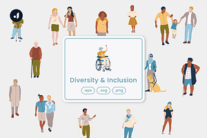 Diversity & Inclusion Illustration, an Object Graphic by Jump Studio