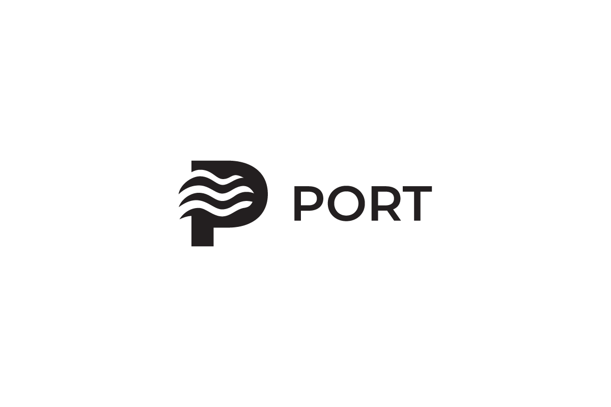 Port Letter P Wave Logo, a Branding & Logo Template by yopie