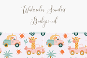 Cute Baby Giraffe Seamless Pattern, a Pattern Graphic by Pati Charm Studio (Thumbnail 3 of 6)