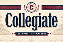 Collegiate – Bold Varsity Font