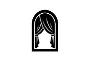 Window Curtain Silhouette Bundle, an Illustration by Creativeshirt (Thumbnail 4 of 51)