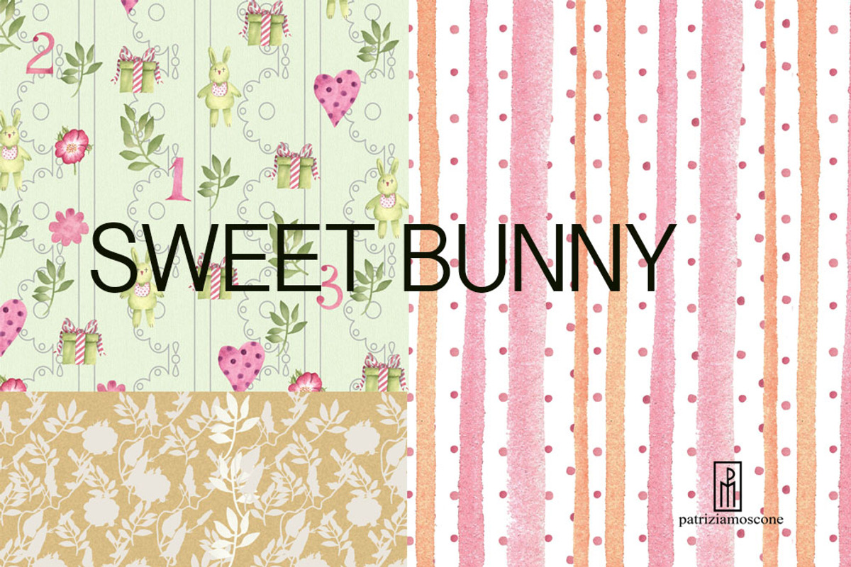 Sweet bunny, a Pattern Graphic by patriziamoscone (Photo 3 of 6)