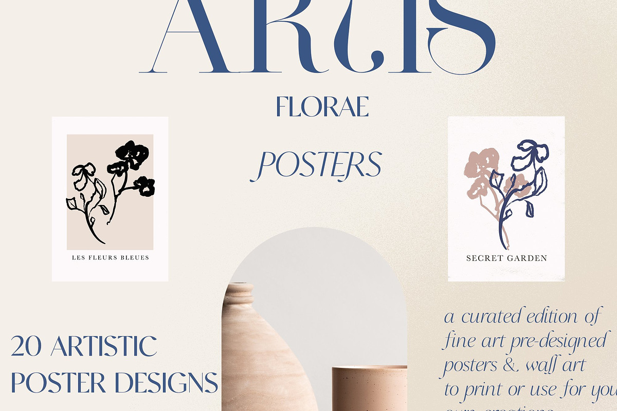 Artistic Abstract Floral Line Art, an Illustration by Laras Wonderland (Photo 8 of 9)