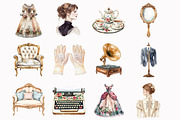 Watercolor Regency Era Clipart, an Illustration by Design Market (Thumbnail 4 of 4)
