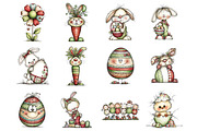 Easter Clipart, an Illustration by Design Market (Thumbnail 2 of 3)