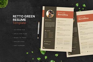 Retro Green - Resume