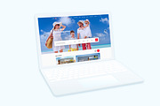 Web Showcase Mockup, a Mac Mockup by Graphicalark (Thumbnail 2 of 2)