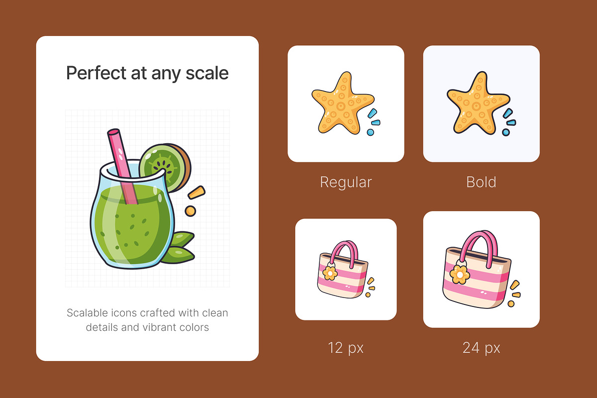 150 Summer Flat Icons Bundle, an Emoji Icon by Vectors Market (Photo 7 of 12)