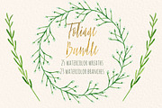 Wreath & branches watercolor, an Illustration by LABFcreations (Thumbnail 6 of 8)