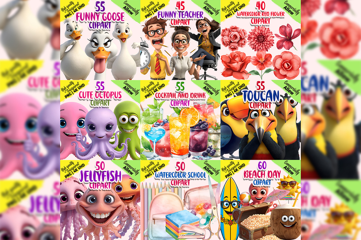 Whole Shop 4K Clipart Bundle, an Object Graphic by M9 Design (Photo 5 of 9)