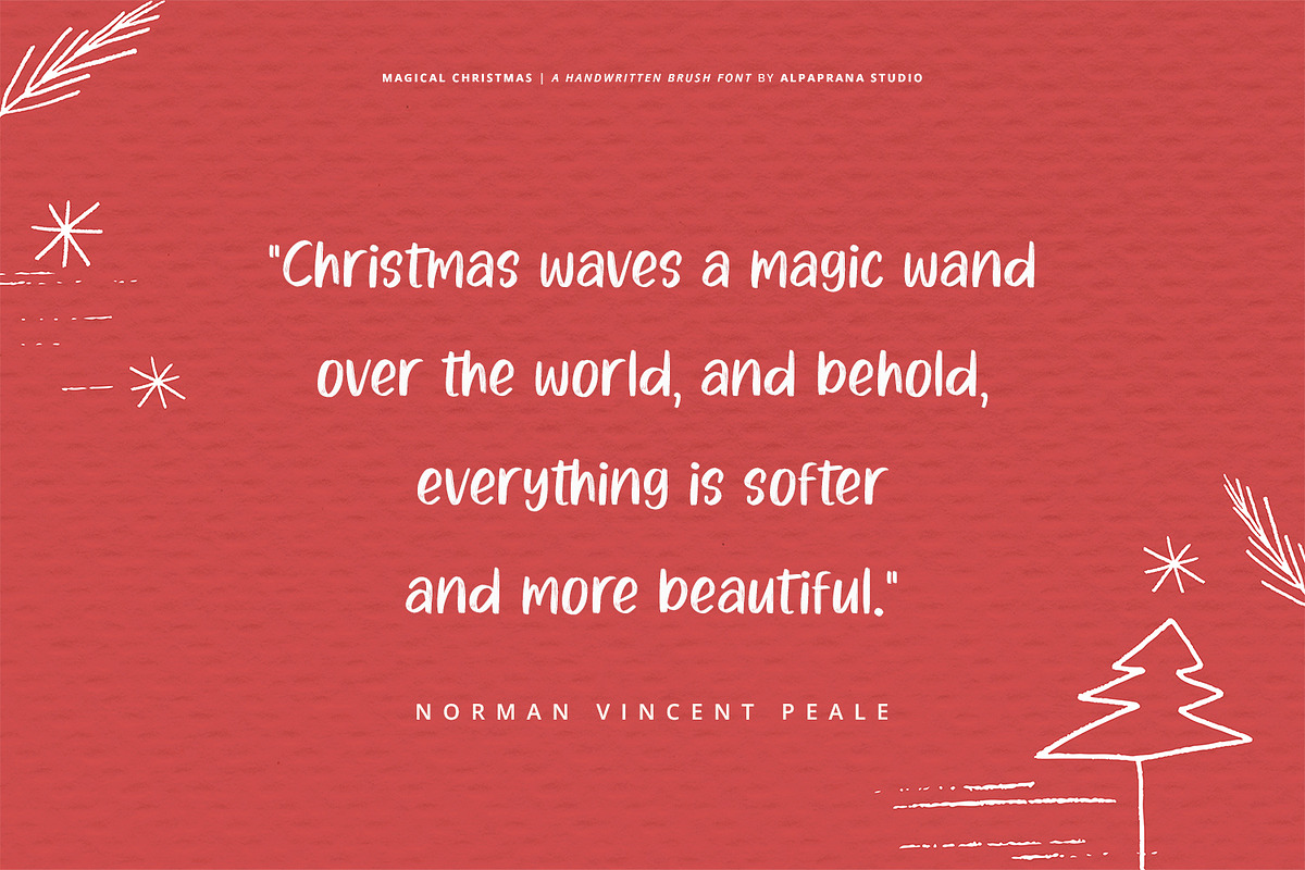 Magical Christmas - Handwritten Font, a Handwritten Font by Alpaprana (Photo 9 of 12)