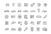 Auto Skills Line Icons, an Outline Icon by Tettygreen (Thumbnail 2 of 2)