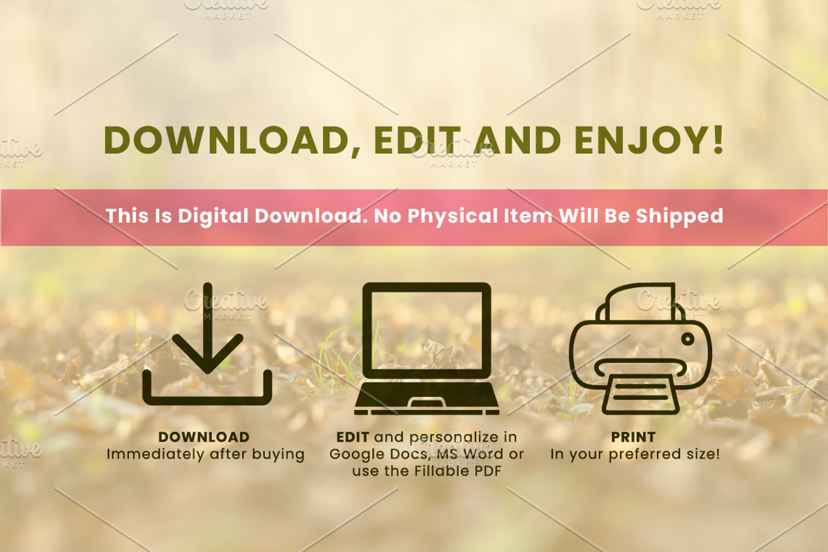 Editable Expense Tracker, a Stationery Template by Graphicsnext (Photo 7 of 7)