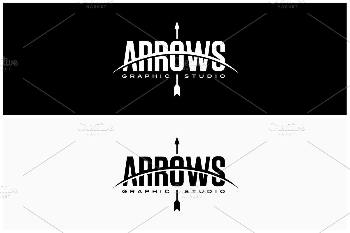 Aim Arrows Bow Archer Archery logo, a Branding & Logo Template by Enola99d
