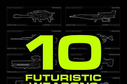 Futuristic Weapons Vectors