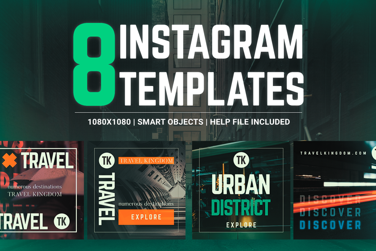 Urban Destinations - Instagram Pack, a Social Media Template by kleonz (Photo 1 of 3)