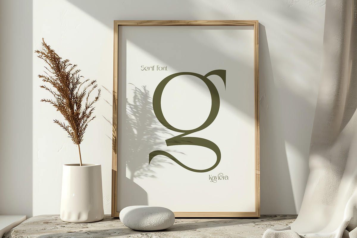 Kaviera Modern Stylish Serif Font, a Serif Font by Heinzel Std (Photo 9 of 17)