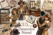 Detective Clipart | True Crime PNG, a Person Illustration by GlamArtZhanna (Thumbnail 1 of 6)
