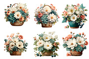 vintage wicker basket clipart, an Illustration by Designworld (Thumbnail 2 of 6)