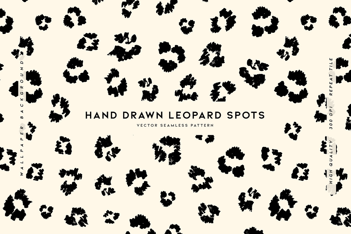 Hand Drawn Leopard Spots, a Wallpaper Graphic by MalyskaStudio (Photo 1 of 13)