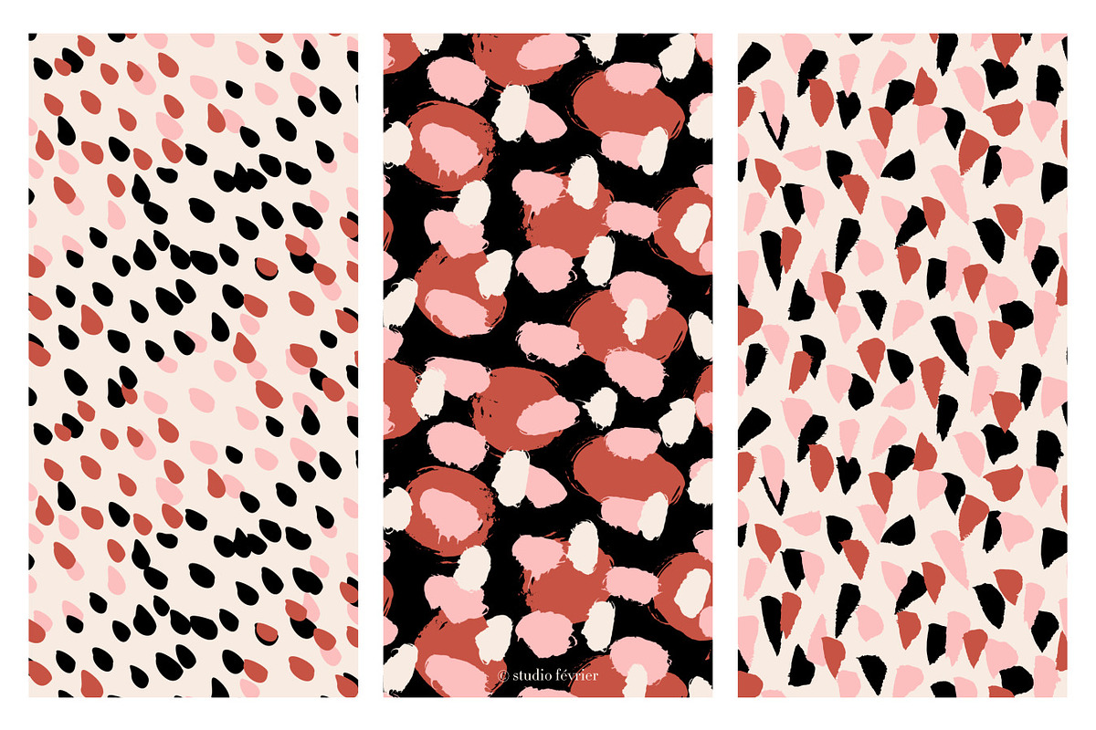 Abstract Painted Seamless Patterns, a Pattern Graphic by Studio Fevrier (Photo 4 of 8)