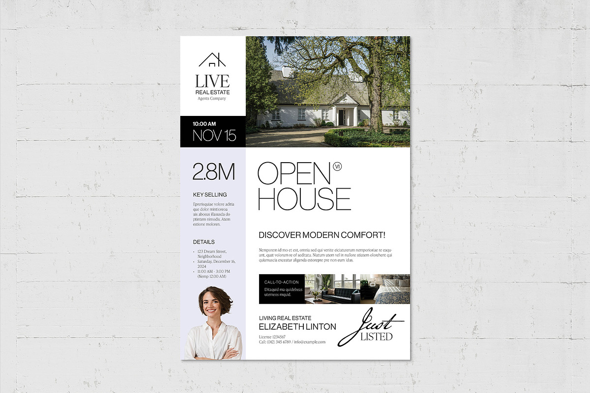 Open House Flyer Template, a Flyer Template by BrandPacks (Photo 2 of 5)