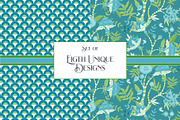 Chinoiserie Blue Green Patterns, a Pattern Graphic by RachelStudio (Thumbnail 2 of 6)