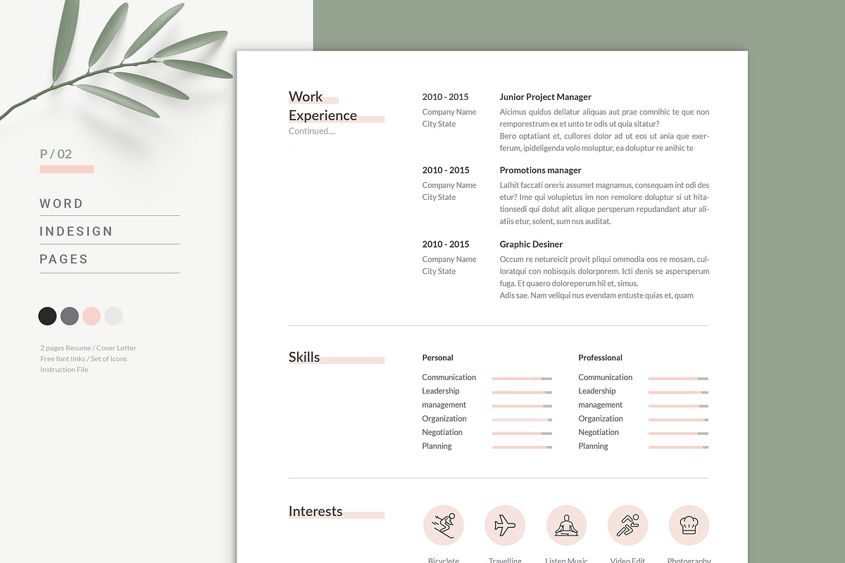 Creative Resume Template, a Resume Template by Estartshop (Photo 3 of 5)