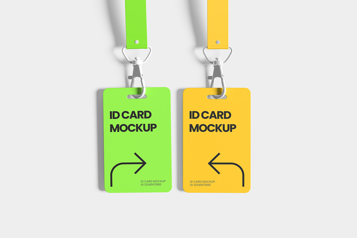 High Quality ID Card Mockup, an Advertising Mockup by safrizalstudio (Photo 2 of 5)