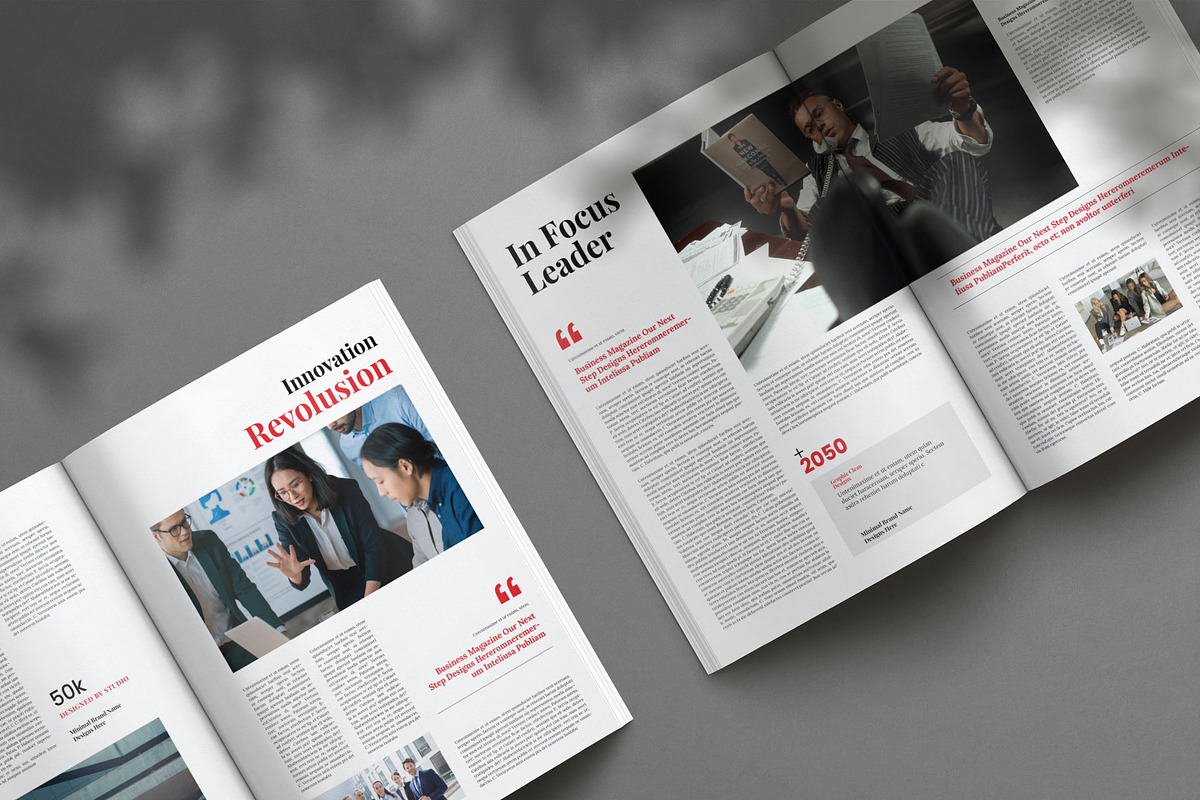 Business Magazine Template, a Magazine Template by Creative-Work (Photo 3 of 8)