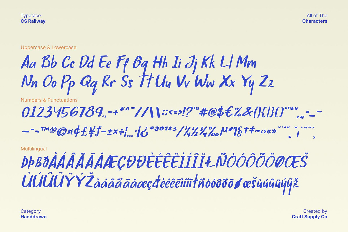 CS Railway – Marker Font, a Handwritten Font by Craft Supply Co. (Photo 8 of 8)