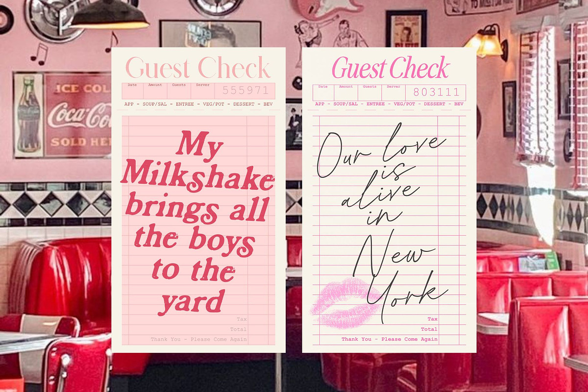 Guest Check Restaurant Bundle, a Background Graphic by Factoryluv Shop (Photo 6 of 9)