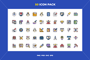 Creative process icons, an Outline Icon by Wencory (Thumbnail 1 of 2)
