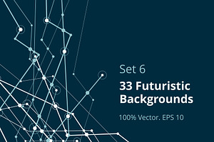 33 Futuristic Backgrounds Set 6
