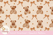 Teddy Bears Pattern – Mummy & Ghost, a Pattern Graphic by CpSnowy (Thumbnail 1 of 5)