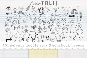 101 Science Doodles+ 3 copy papers