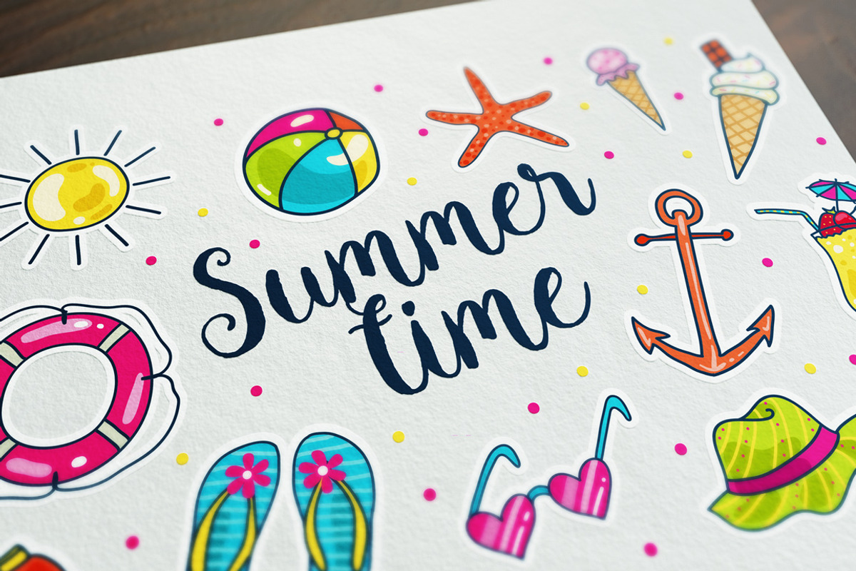 vector summer time icons, an Icon by martynmarin (Photo 1 of 2)