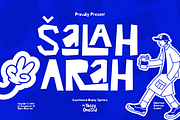 Salah Arah-Experimental Display Font, a Sans Serif Font by YossyOneStd (Thumbnail 1 of 5)